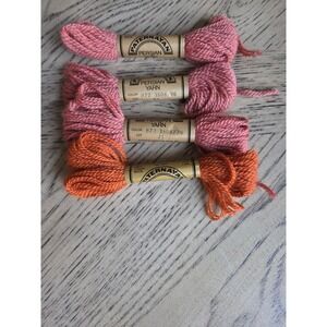 Paternayan Yarn Persian 100% Virgin Wool Yarn Lot New Needlepoint Brown/Orange
